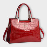 Gianna Boutique - Lesklá Krokodýlí Vzorová Kabelka