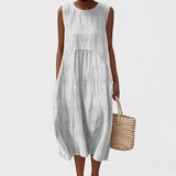 Aikaterini – Casual Chic Šaty s Kapsami