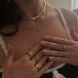 Jaylinette | Velký 18K Zlatý Prsten