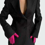 Moolie - Elegantní Blazer s Imponujícími Liniemi a Knoflíky