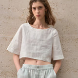 Boxy len crop top