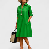 Bernadette - Elegantní midi šaty, které mají nadčasové kouzlo
