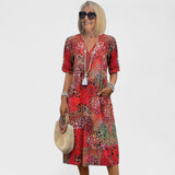 Colette - Vibrant midi šaty