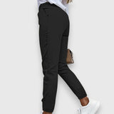 Lina – Slim fit jogger kalhoty v byznys stylu