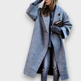 Fioren – Dlouhý oversize stylový kabát