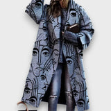 Fioren – Dlouhý oversize stylový kabát