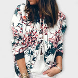 Kaelin - Elegantní bomber bunda s květinovým vzorem